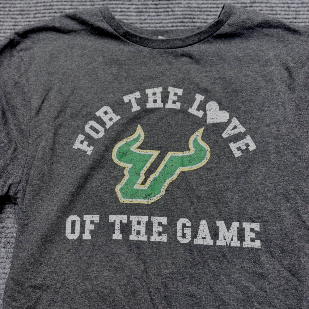 Gameday Couture USF Long Sleeve T-Shirt Womens Medium Gray Bulls Graphic Tee